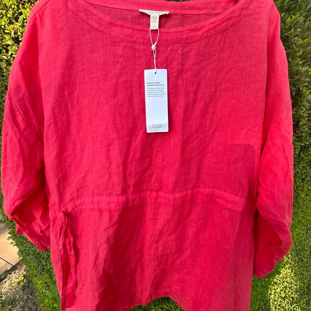 Eileen Fisher Vibrant Red Top
